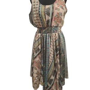 J. Gee Fairycore Floral Patterned Sleeveless Dress